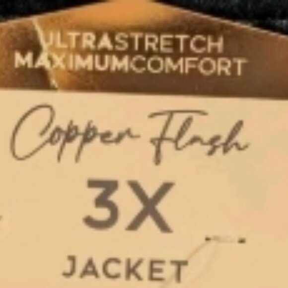 NWT 3XL Women's Embroidered Feathers Cropped Denim Jacket Copper Flash🆕⌚🏃💨🚚 - Picture 11 of 16